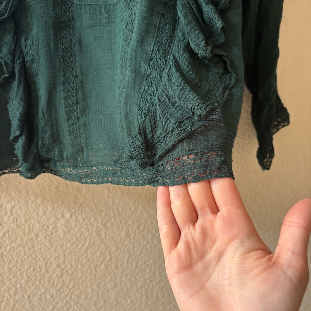 Free People Top Ruffle Lace - Picture 4 of 8